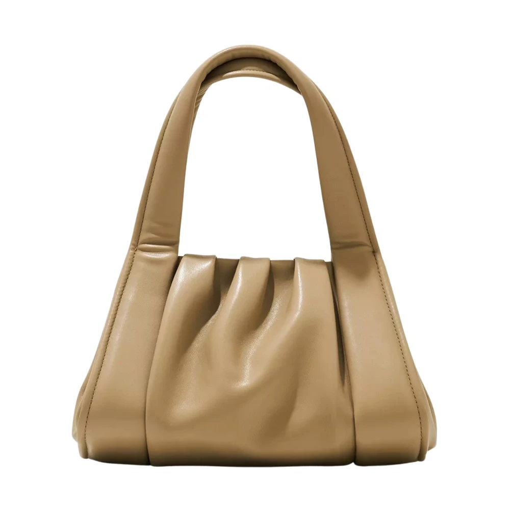 THEMOIRè Beige Mushroom Tas met Gouden Sluiting Beige Dames