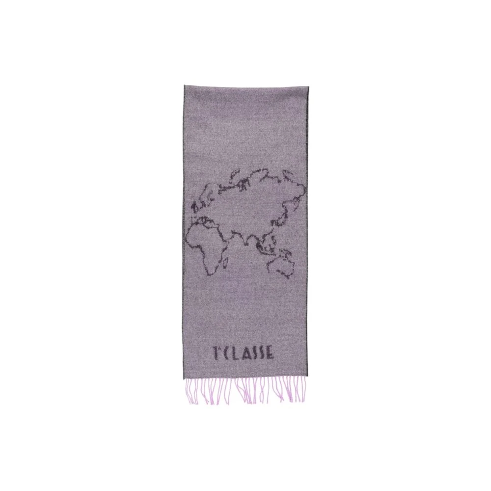Alviero Martini 1a Classe Lila Polyacryl Sjaal Herfst Winter Collectie Purple Dames