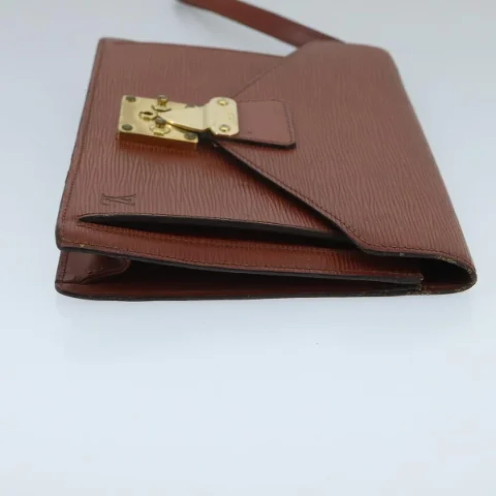Louis Vuitton Vintage Pre-owned Leather handbags Brown Dames