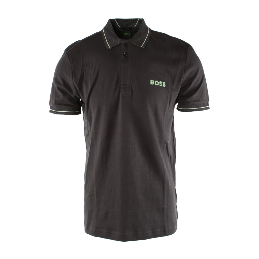 Hugo Boss Heren Grijs Katoenen Polo Shirt Gray Heren