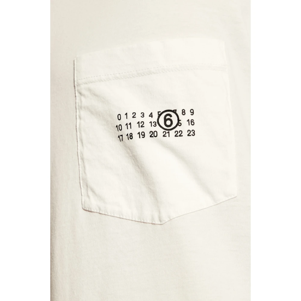 MM6 Maison Margiela T-shirt met zakken White Heren