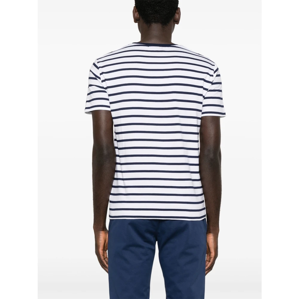 Polo Ralph Lauren Geborduurde Slim Fit Katoenen T-shirt Blue Heren