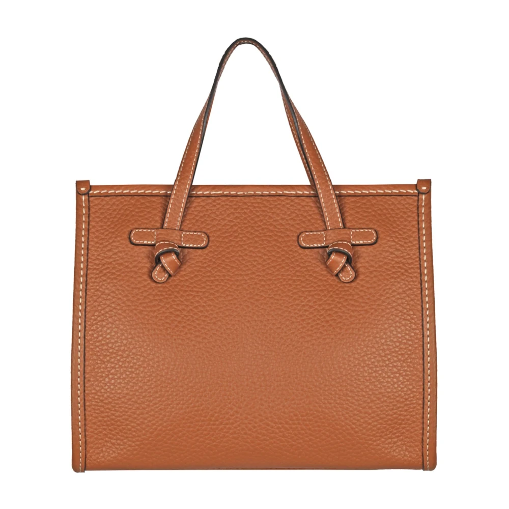 Gianni Chiarini Bubble Leather Shopping Bag Marcella Brown Dames