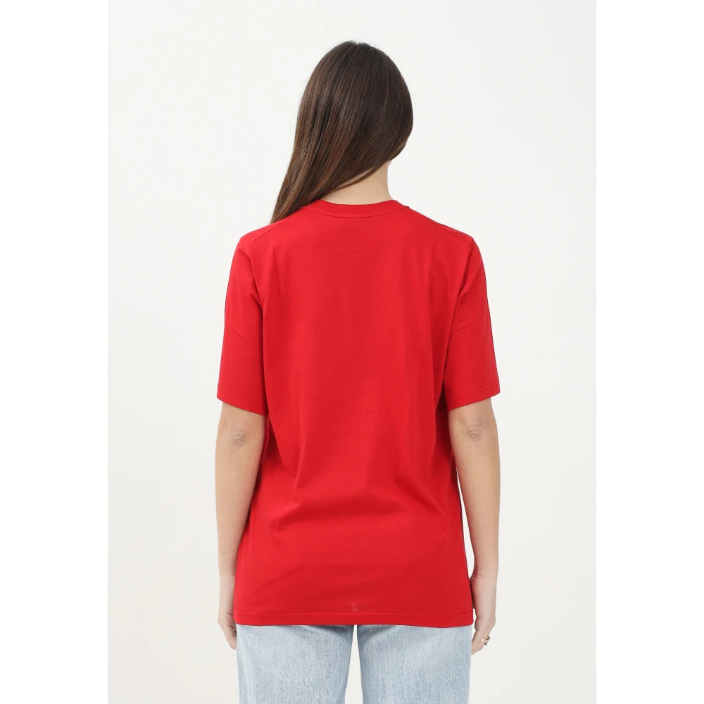 Dsquared2 Rode T-shirt met korte mouwen en logo Red Dames