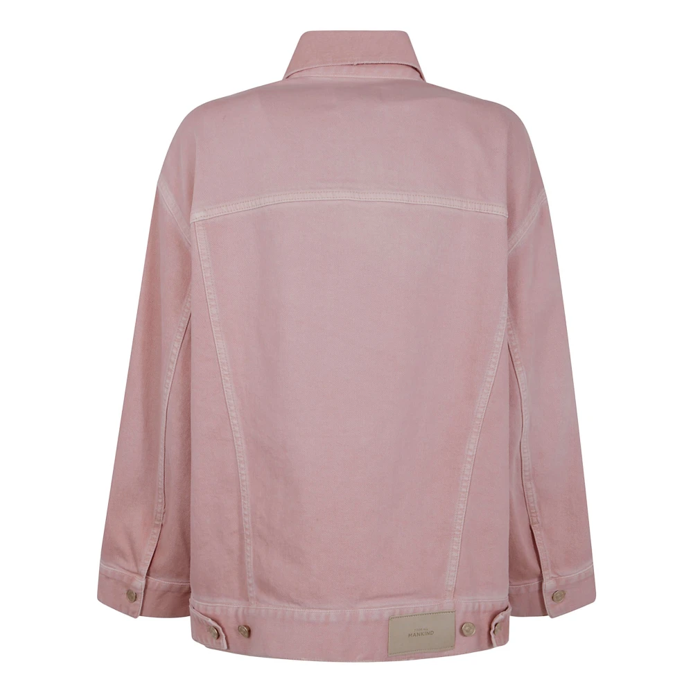 7 For All Mankind Lichtgewicht Jas Pink Dames
