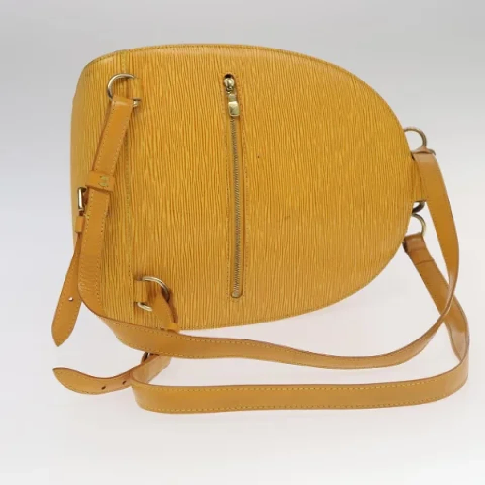 Louis Vuitton Vintage Pre-owned Leather backpacks Yellow Dames