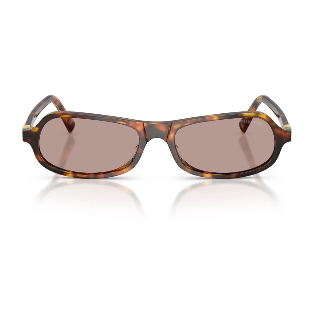 Miu Miu Unisex Brown Sunglasses, 55 Mm, Oval Sunglasses