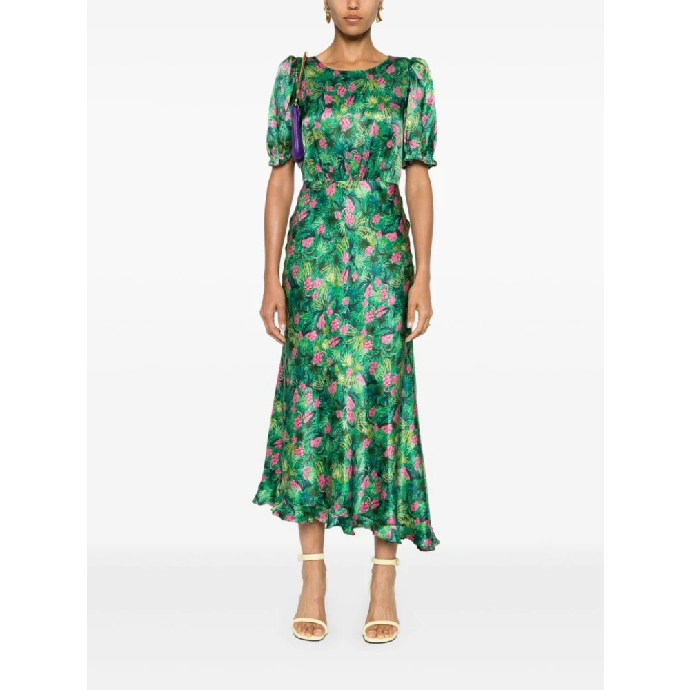 Saloni Fern Vida Jurk Green Dames