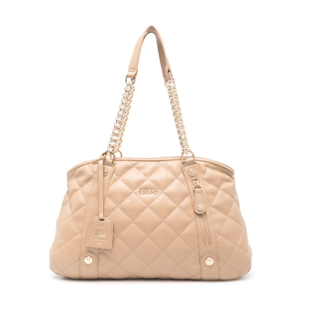 Liu Jo Women's Brown Chain-Link Shoulder Bag
