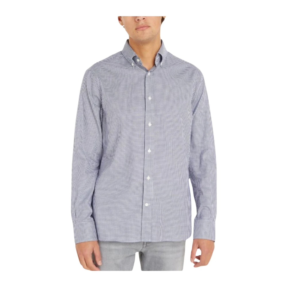 Tommy Hilfiger Gingham Oxford Overhemd voor Heren Blue Heren
