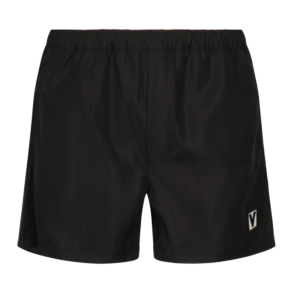 Valentino Garavani Zwarte Zee Kleding Strandkleding Black Heren