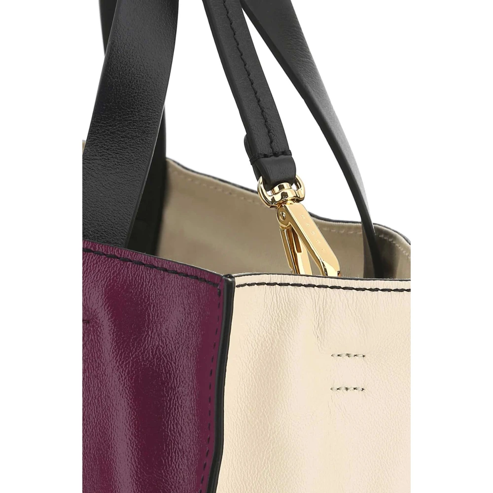 Marni Multicolor Museo Soft Handtas Beige Dames