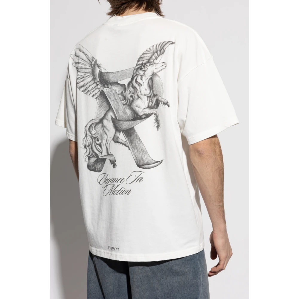 Represent Elegance In Motion T-Shirt White Heren