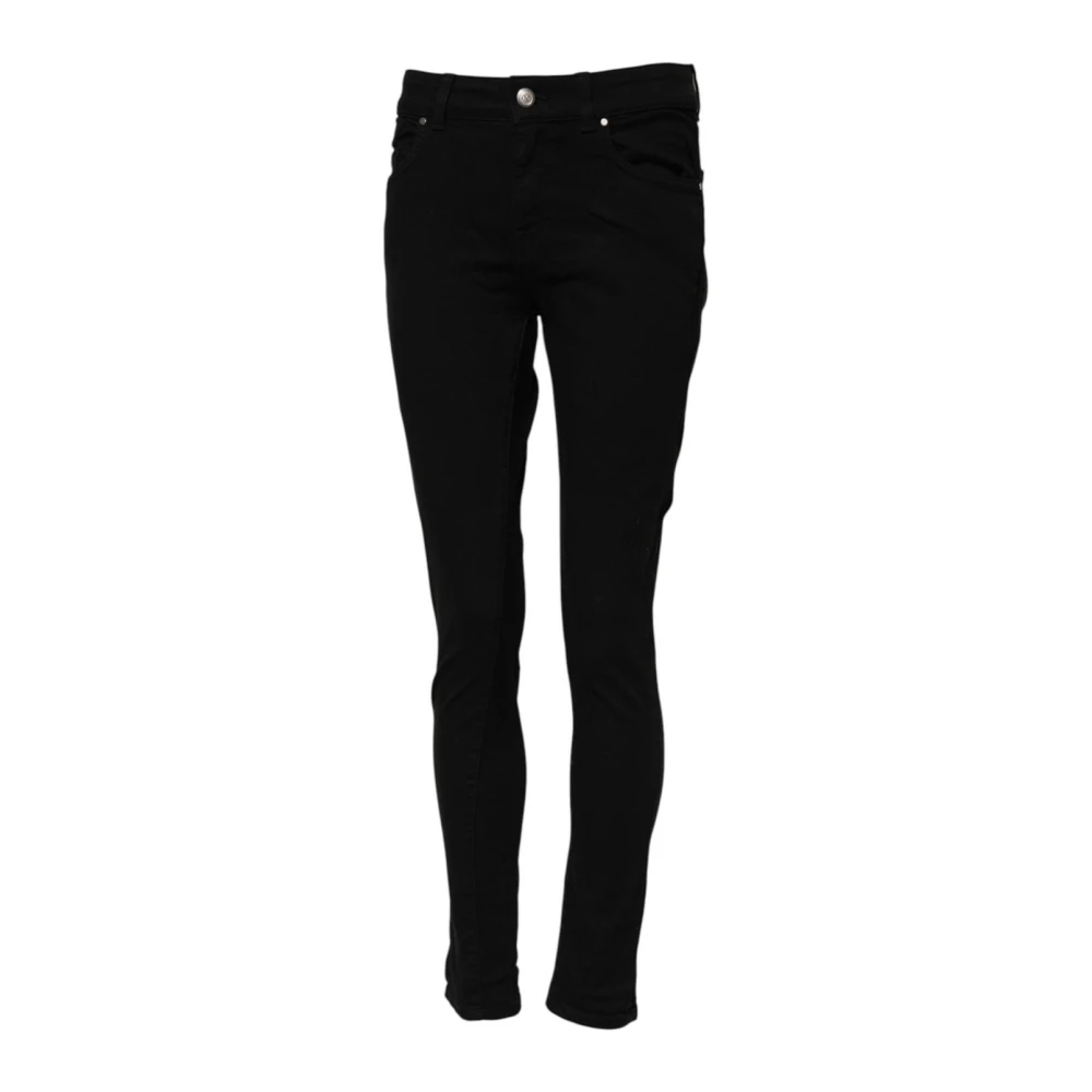 Dolce & Gabbana Women's Black Skinny Mid-Waisted Denim Jeans