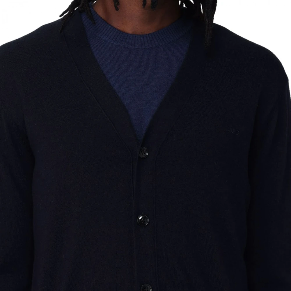 Liu Jo Blauwe Gebreide Cardigan Blue Heren