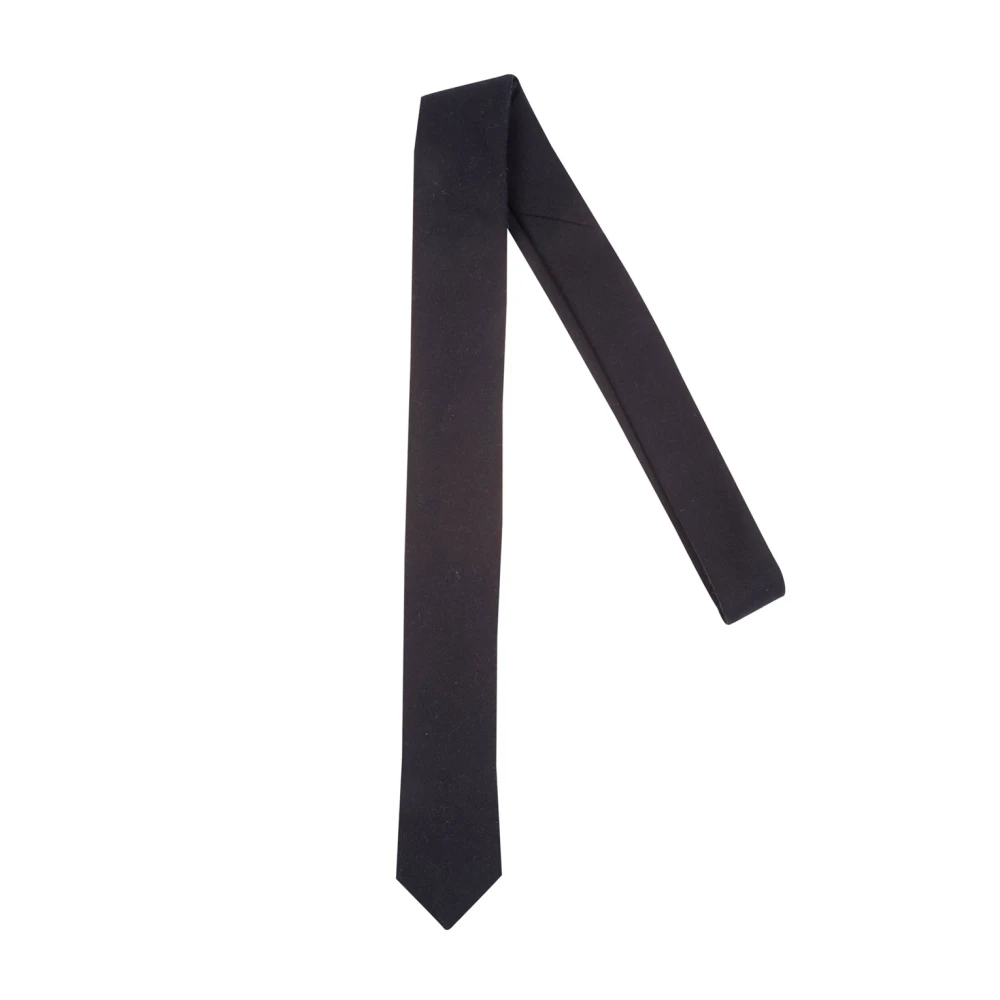 Eleventy Men's Blue Ties, One Size, Luxury Wool Tie 14 Micron