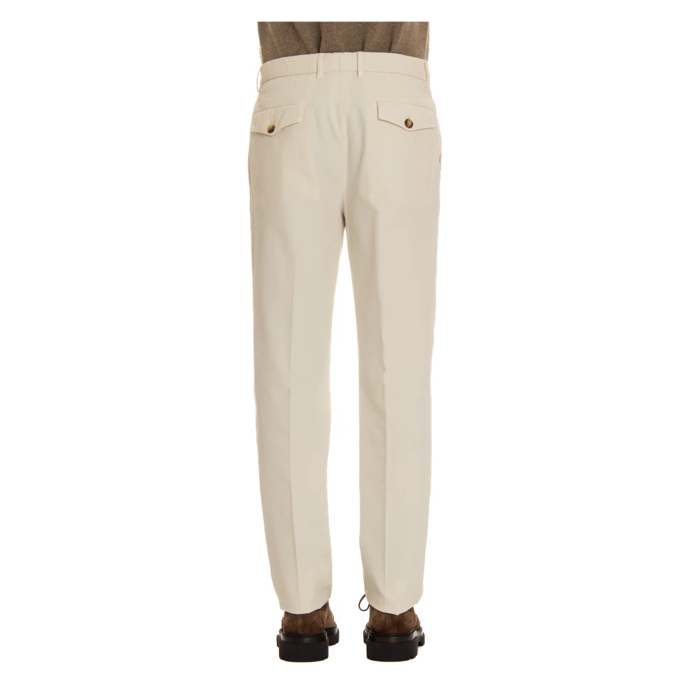 BRUNELLO CUCINELLI Katoenen gabardine broek Beige Heren