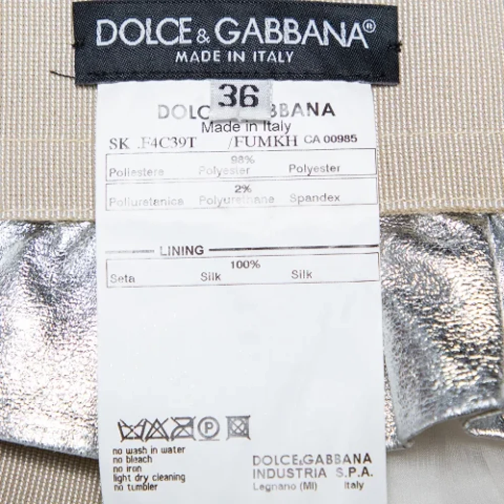 Dolce & Gabbana Pre-owned Fabric bottoms Gray Dames