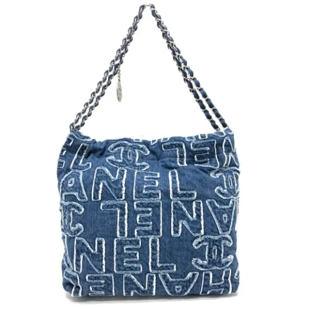 Chanel Vintage Pre-owned Denim chanel-bags Blue Dames