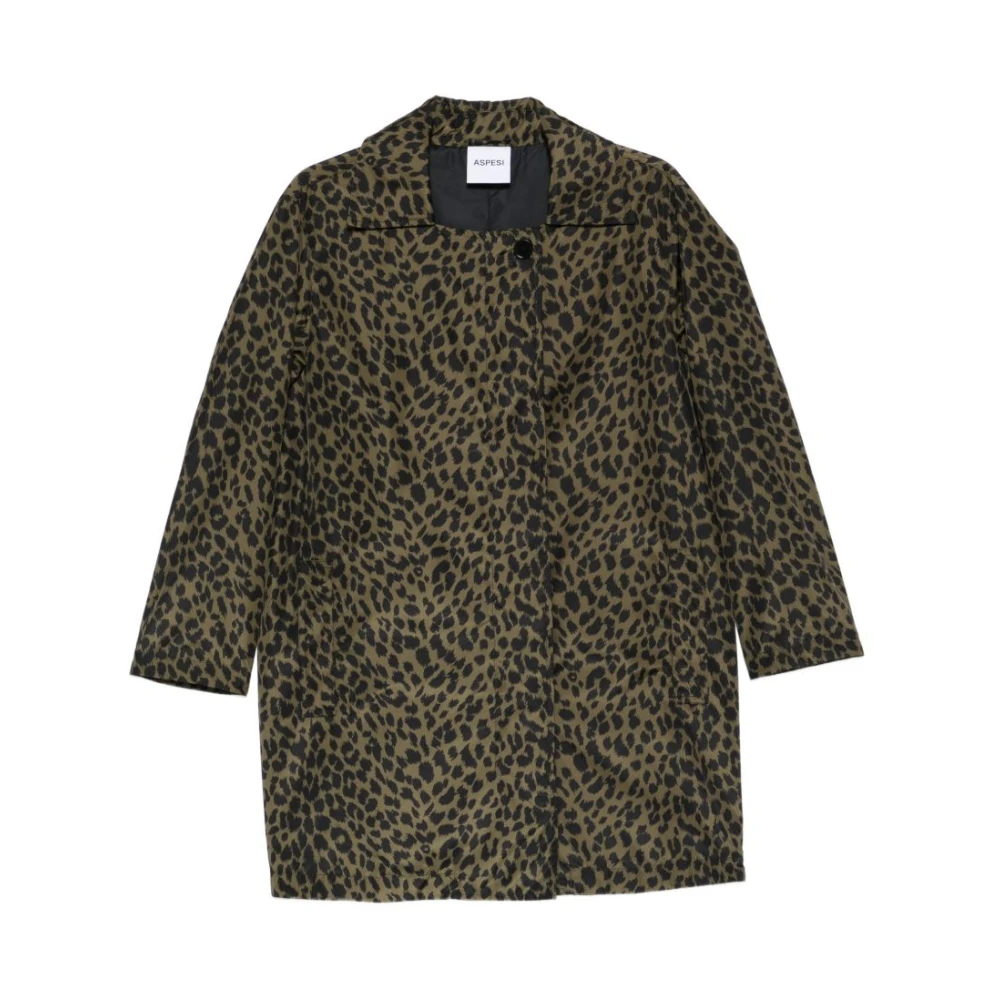 Aspesi Women's Brown Single-Breasted Coats, S, Single-Breasted Coat