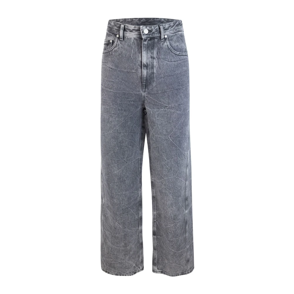 44 Label Group Jeans Straight Bleu Gray Heren