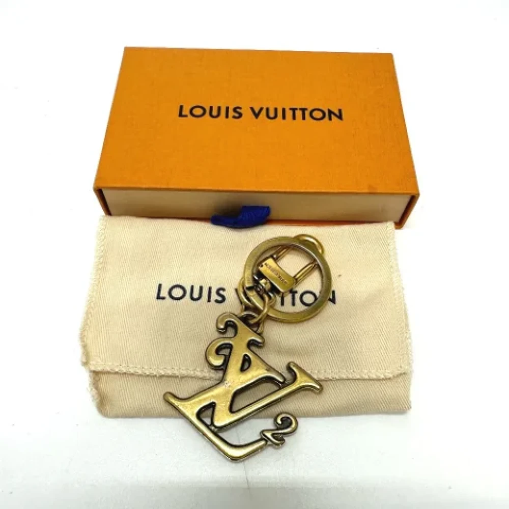 Louis Vuitton Vintage Pre-owned Fabric key-holders Yellow Dames
