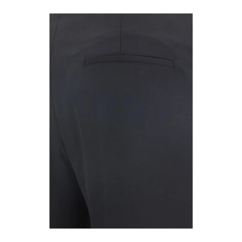 Chloé Asymmetrische Monochrome Wollen Broek Black Dames