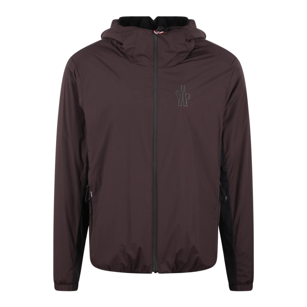 Moncler Ripstop Hooded Bissen Jacket Brown Heren