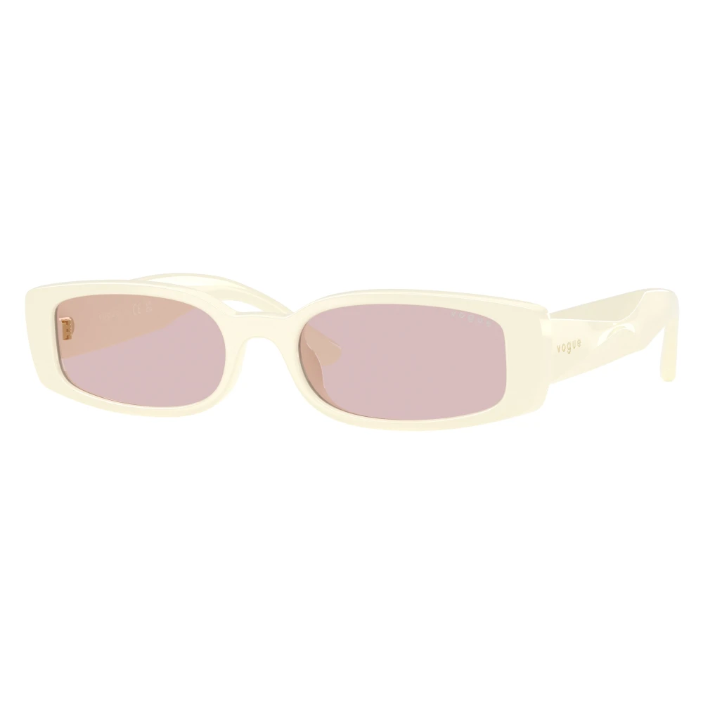 Vogue Eyewear White/Pink Vo5725su 3239/5 Woman Sunglasses Acetate Squared Normal - Image 2