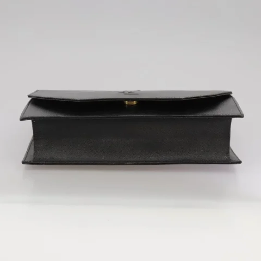 Saint Laurent Vintage Pre-owned Leather clutches Black Dames