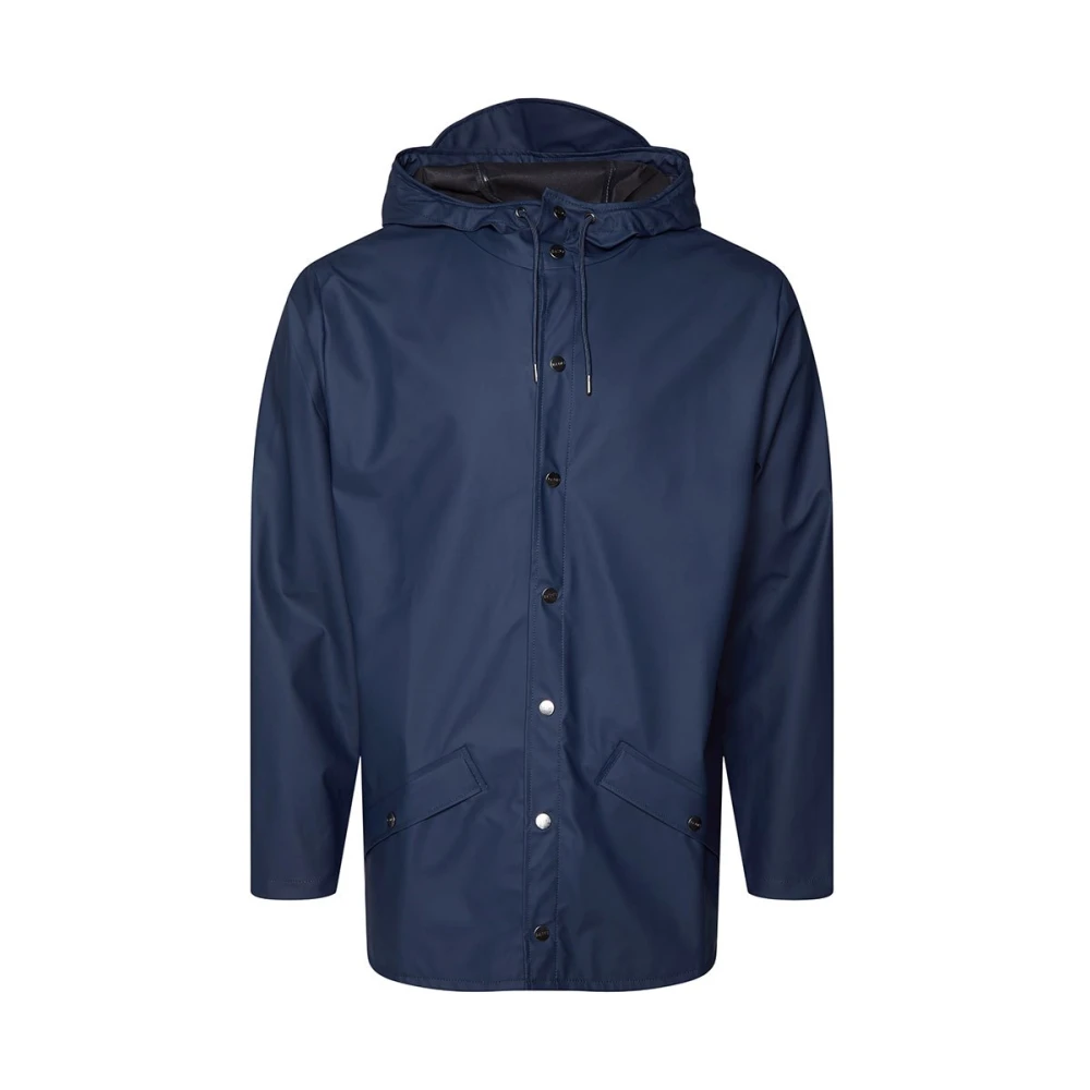 Rains Contemporary Unisex Waterdichte Jas Blue Dames