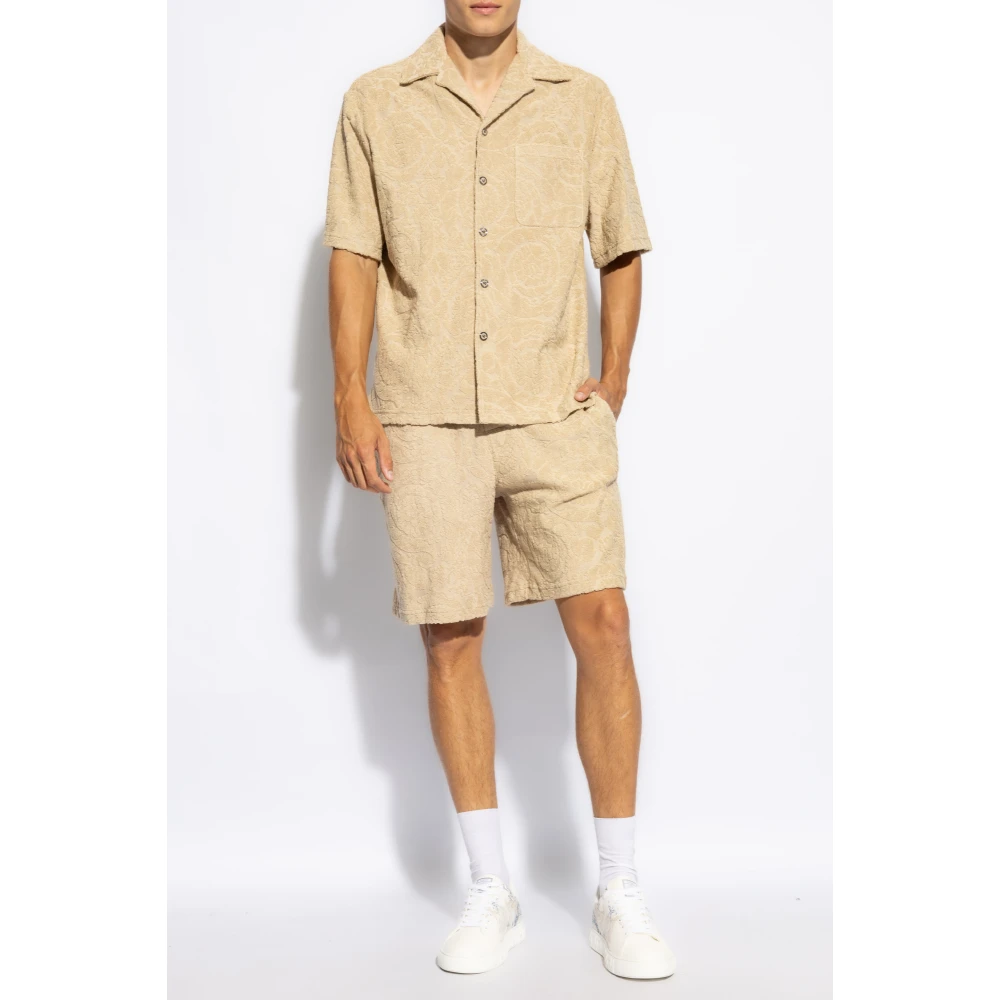 Versace Katoenen shorts Beige Heren