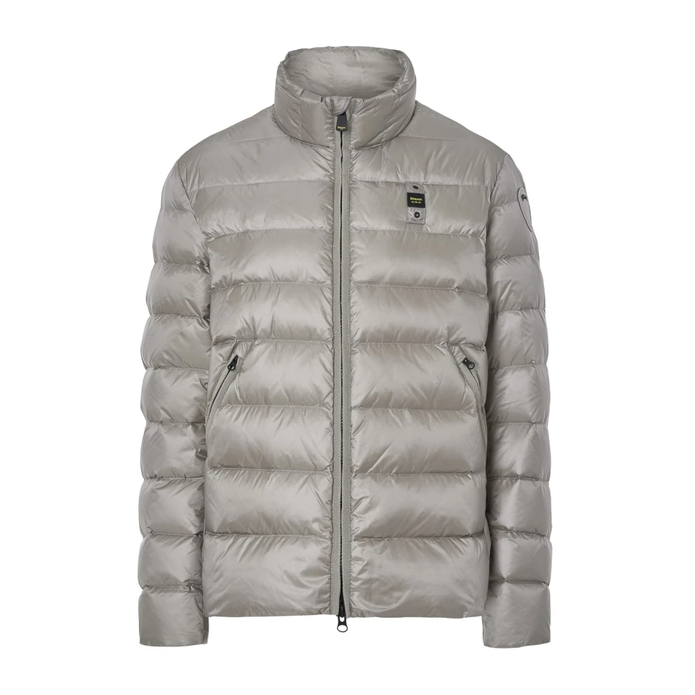 Blauer Grijze Pufferjas Gray Heren