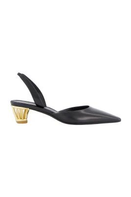 Skor med burkhäl och slingback