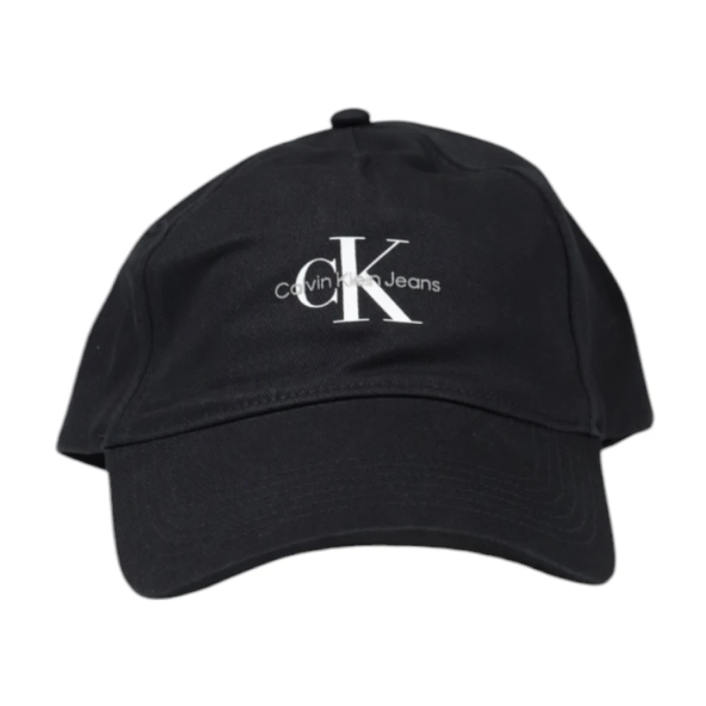Calvin Klein Stijlvolle Bedrukte Katoenen Pet Black Dames