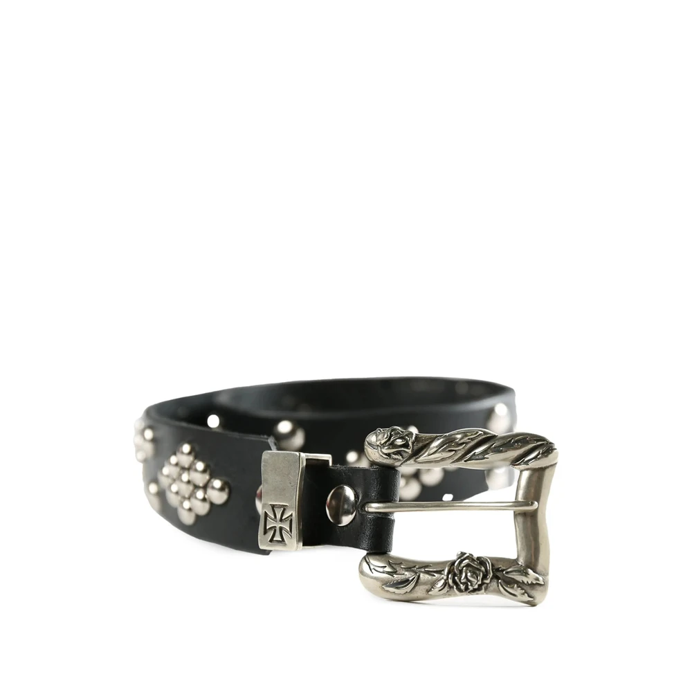 Enfants Riches Déprimés Zwarte riem met zilverkleurige hardware Black Heren