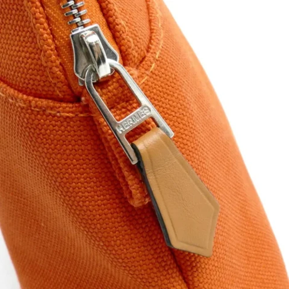 Hermès Vintage Pre-owned Canvas pouches Orange Dames