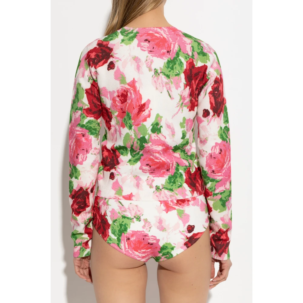 Blumarine Vest met bloemenmotief Multicolor Dames