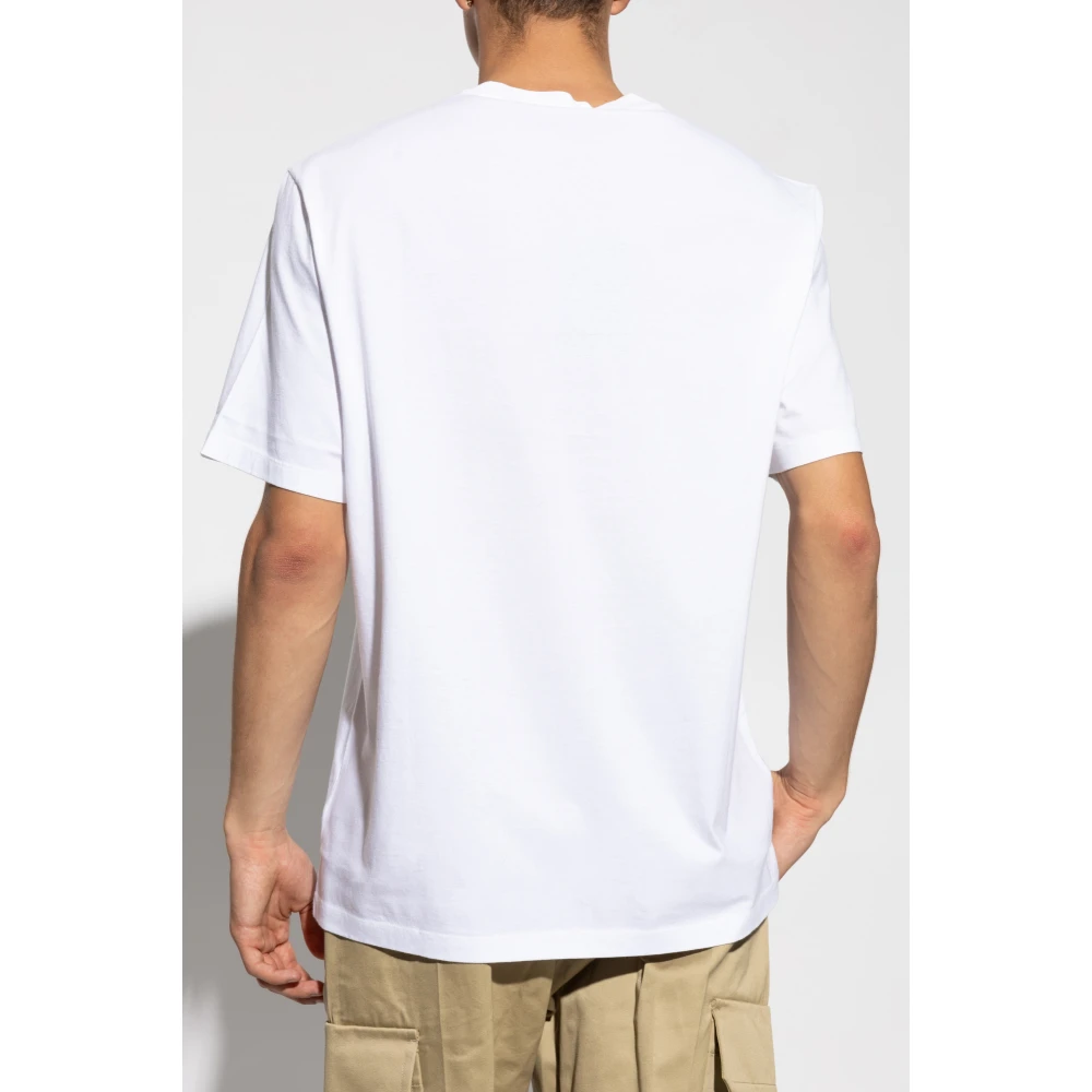 Versace T-shirt met print White Heren