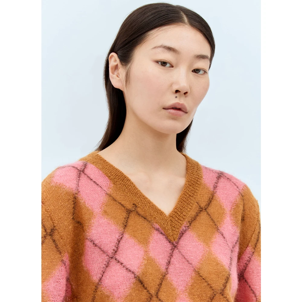 Marni Argyle Wollen Trui Multicolor Dames