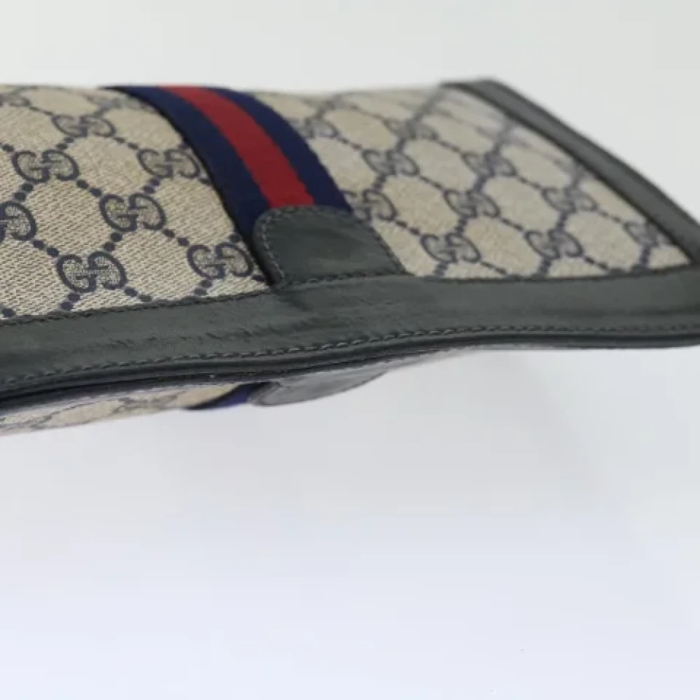 Gucci Vintage Pre-owned Leather clutches Blue Dames