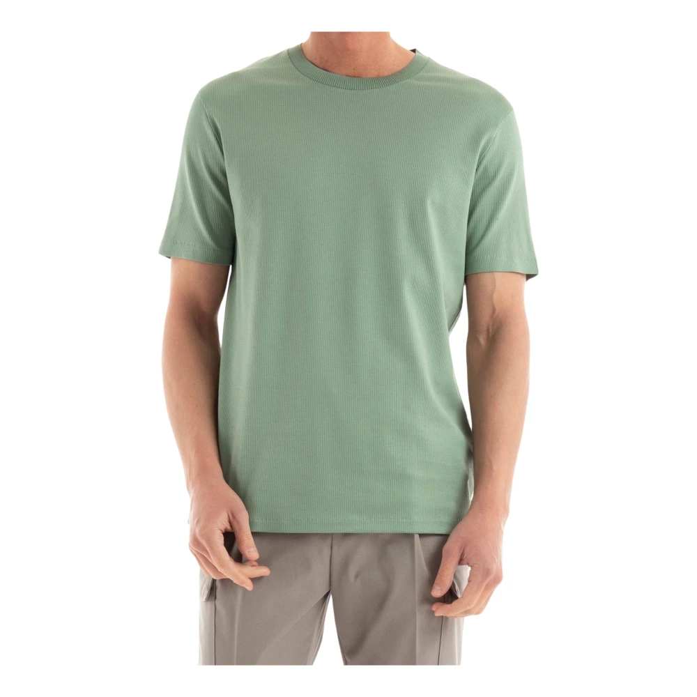 Hugo Boss Honingraat T-shirt voor mannen Tiburt Green Heren