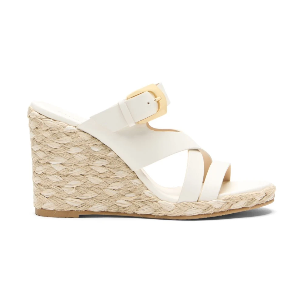Stuart Weitzman Wedges, Female, 5 Uk, Sai Espadrille Wedge Beige