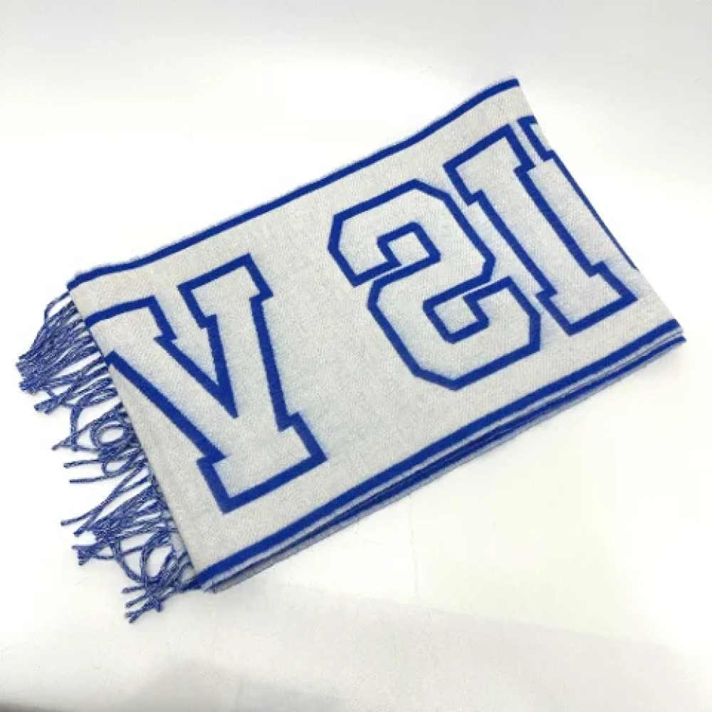Louis Vuitton Vintage Pre-owned Cashmere scarves Blue Dames