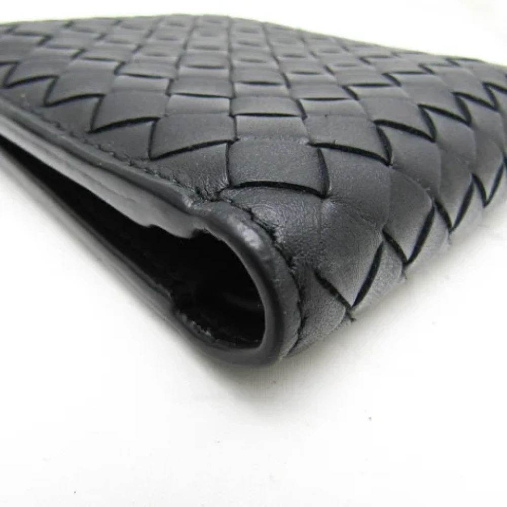 Bottega Veneta Vintage Pre-owned Leather wallets Black Dames