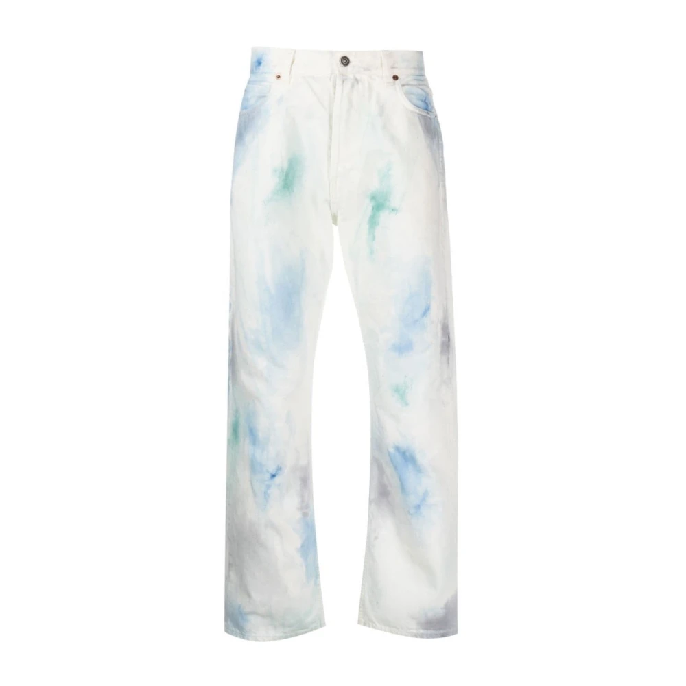 Haikure Straight Jeans White Heren