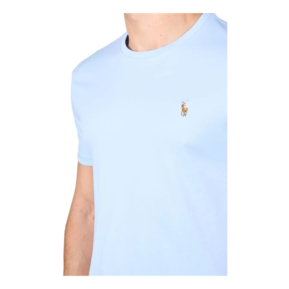 Polo Ralph Lauren Blauw Katoen Regular Fit T-Shirt Blue Heren