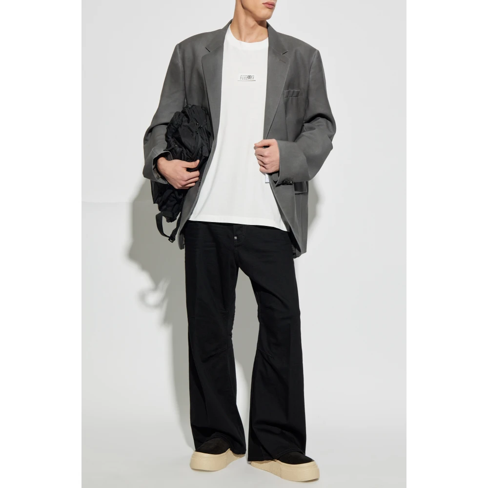 MM6 Maison Margiela T-shirt met logo White Heren