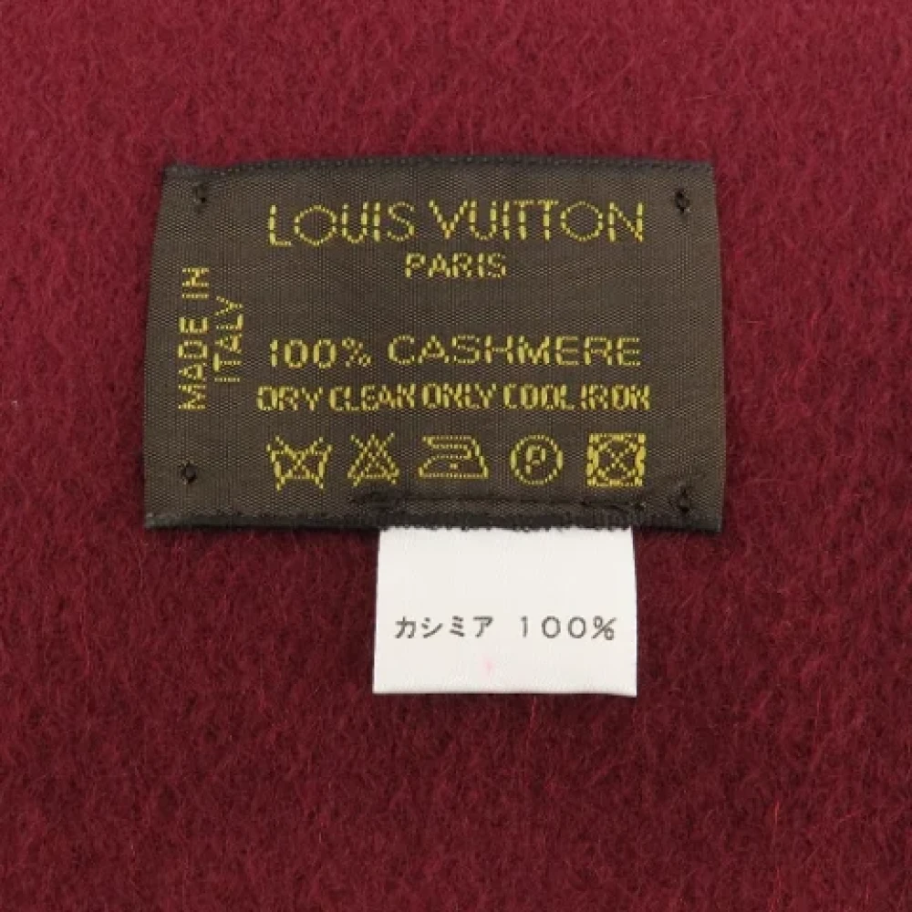 Louis Vuitton Vintage Pre-owned Fabric scarves Red Dames