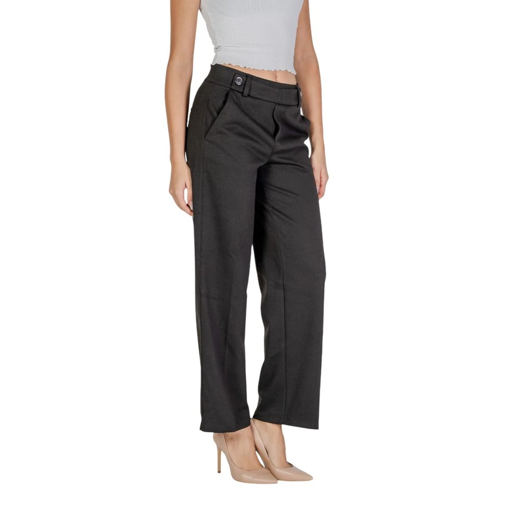 Street One Zwarte Polyester Dames Herfst Winter Broek Black Dames